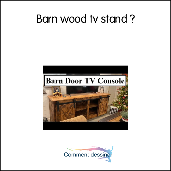 Barn wood tv stand